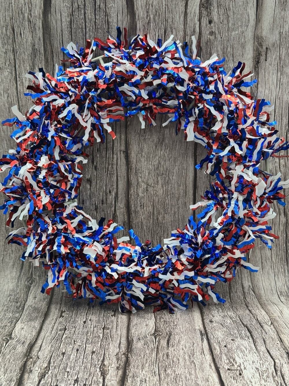 Patriotic Hanging Tinsel Decorations 11 inch 4th of July Decorations-SHIPS FREE
